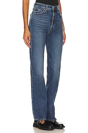 LEVI'S Ribcage Full Length Jeans in Denim-Medium