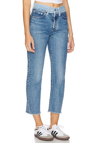 LEVI'S 501 Crop Split Craft Straight in Blue