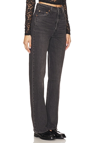 LEVI'S Ribcage Full Length Jeans in Black