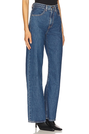 LEVI'S Ribcage Wide Leg Braided Jeans in Blue