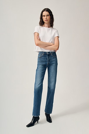 Ribcage Full Length Straight Leg Jeans LEVI'S