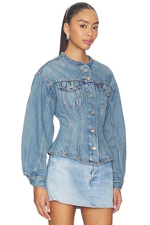 LEVI'S BLOUSON TRUCKER SCULPTED en Bleu