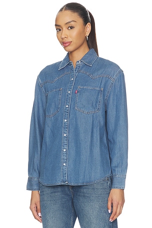 LEVI'S Teodora Western Shirt in Blue