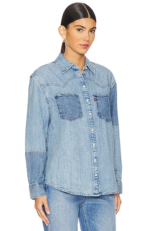 LEVI'S Teodora Western Shirt in Blue