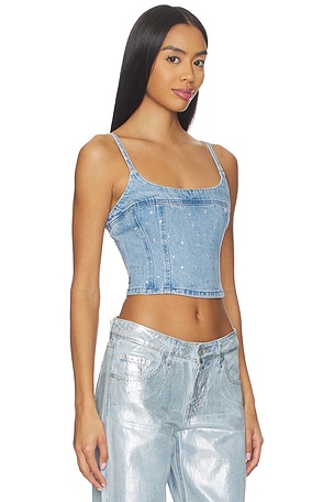 LEVI'S Jadine Denim Cami Tank in Blue. Size XS. Also