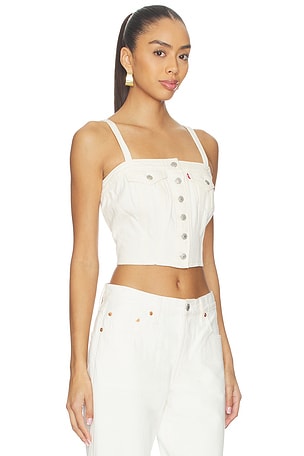 LEVI'S Denim Tube Top in White