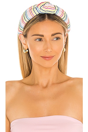 Lele Sadoughi X Solid & Striped Knotted Headband in  display picture 1