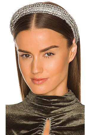 Lele Sadoughi All Over Crystal Alice Headband in Crystal  display picture 1