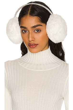 Faux Fur Pearl Earmuff Lele Sadoughi