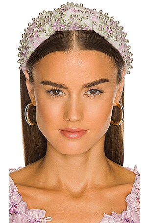 Lele Sadoughi X LoveShackFancy Mini Pearl Knotted Headband  display picture 1