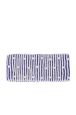 Lele Sadoughi Embellished Stripe Ribbed Ear Warmer in Sunday  display picture 3