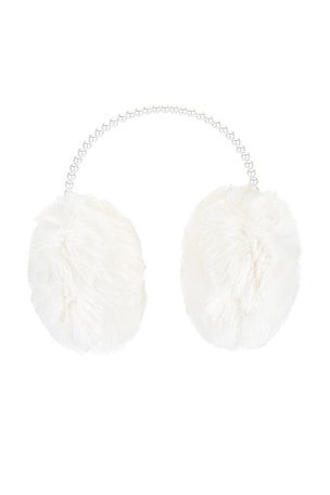 Faux Fur Pearl Earmuffs Lele Sadoughi