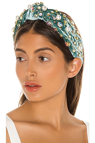 Oversized Pearl & Crystal Headband Lele Sadoughi