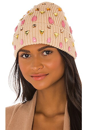 Lele Sadoughi embellished women’s knit beanie Lele Sadoughi Embellished Beanie | Anthropologie main image 2