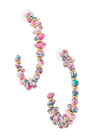 Rio Grande Oversized Hoop Earrings Lele Sadoughi