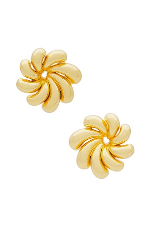 Pinwheel Flower Button Earrings Lele Sadoughi