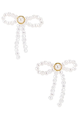 CLOUS D'OREILLES PEARL BOW Lele Sadoughi