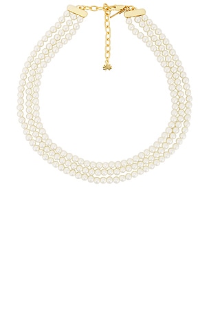 Triple Pearl Strand Necklace Lele Sadoughi