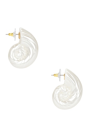 Lele Sadoughi Nautilus Earring in Ivory