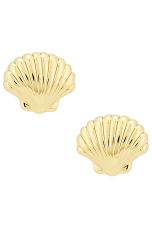 Coquille Stud Earrings Lele Sadoughi