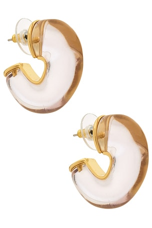 Birthstone Chunky Hoop Earring Lele Sadoughi