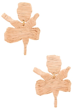 Raffia Paper Lily Earring Lele Sadoughi