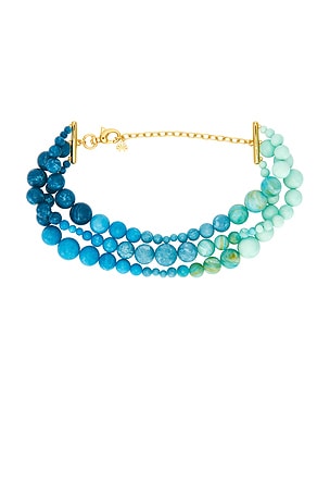 Riviera Diana Triple Row Necklace Lele Sadoughi
