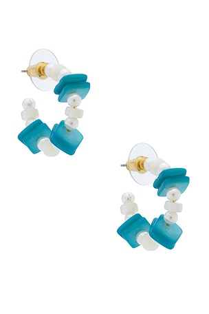 СЕРЬГИ-КОЛЬЦА BEACH CLUB Lele Sadoughi