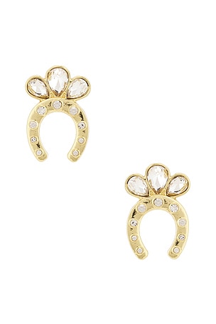 Horseshoe Stud Earrings Lele Sadoughi