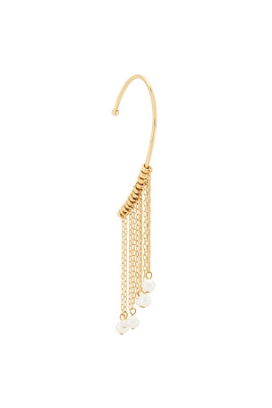Freshwater Pearl Tassel Ear Cuff LELET NY