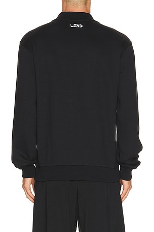 LEND Not A Member Collared Crew in Black. Size M. Also