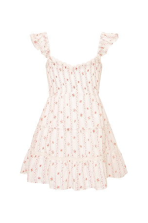LoveShackFancy Tween Avenora Dress in Red