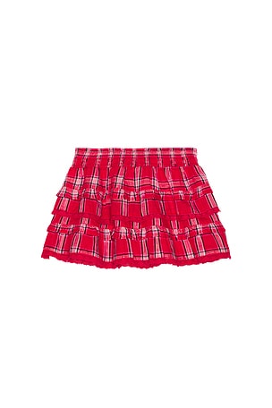 LoveShackFancy Tween Billie Skirt in Red