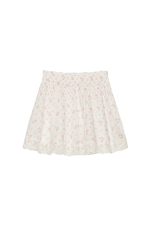 LoveShackFancy Tween Solena Skirt in Ivory