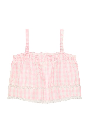 Loveshackfancy kids fiorella top en color rosado
