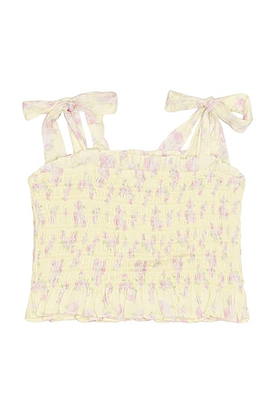 LoveShackFancy Tween Merrinelle Top in Lemon