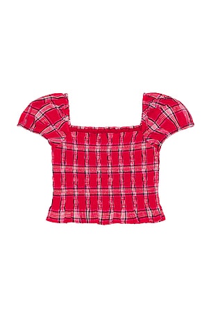 LoveShackFancy Tween Fabielle Top in Red