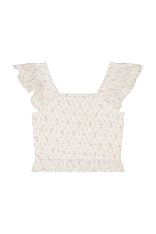 LoveShackFancy Tween Jeanna Top in Ivory