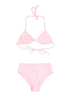 LoveShackFancy Kids Finnie Bikini in Rose