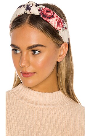 New Lele Sadoughi ruched headband Lele Sadoughi Kelly Metallic Ruched Satin Headband | Neiman  main image 2