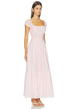 LoveShackFancy Lyssara Dress in Pink