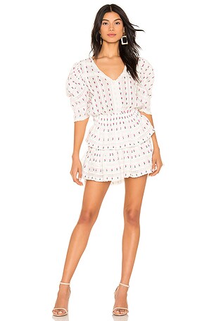 LoveShackFancy Marissa Dress in Garden Multi REVOLVE