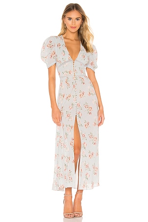 chinese dress ladies Rialto Silk-Blend Maxi Dress main image 1