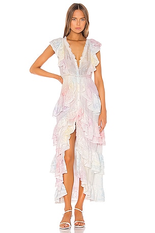 LoveShackFancy India Maxi Dress in Multi Tie Dye | REVOLVE