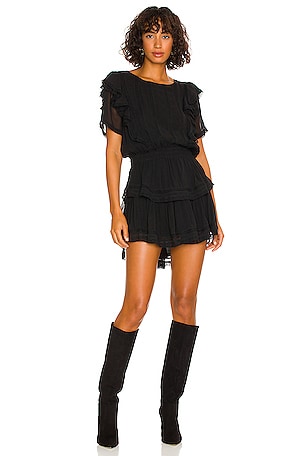 LoveShackFancy Natasha Dress in Black | REVOLVE
