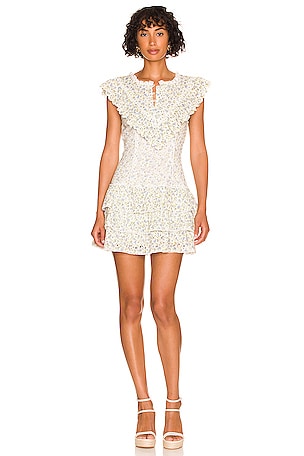 lunetta mini dress LoveShackFancy Women's Lunetta Mini Dress, 2 / White Garden Stream