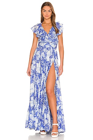 Flynn skye all outlet wrapped up maxi dress