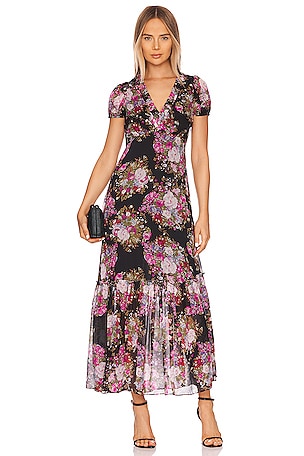 LoveShackFancy Shontelle Maxi Dress in Midnight Muse | REVOLVE