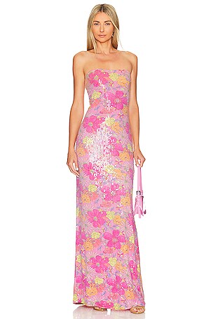 LoveShackFancy Tannie Tube Dress in Passion Sound | REVOLVE