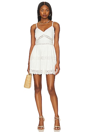 ba&sh green cut out dress Willow in COLOUR:CARAMEL 031926 An short Ottolinger Mesh Cut Out